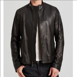 Vince Butter Soft Lamb Modern Moto Leather Jacket
